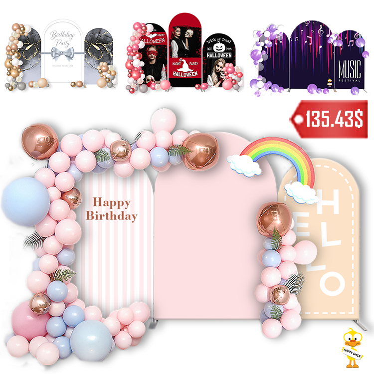 Happy Oner Arched Backdrop PS009